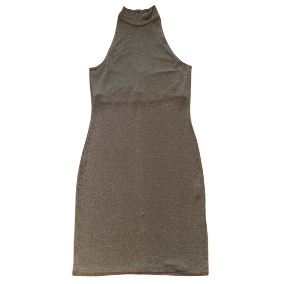 Ralph Lauren Metallic Halter Dress 
Size L fits M - Picture 1 of 8
